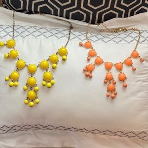 2 bubble statement necklaces